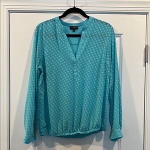 The Limited Turquoise Patterned Blouse